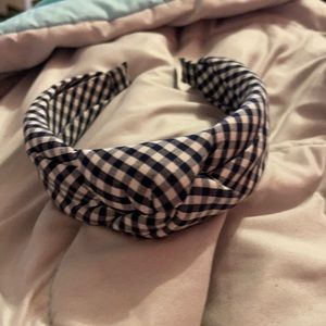 Draper James Headband blue gingham